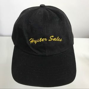 VTG Hyster Sales Black Embroidered Hat adjustable.One Size Fits